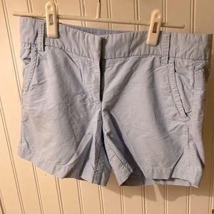Baby Blue J. Crew Chino Shorts Size 4 Pockets